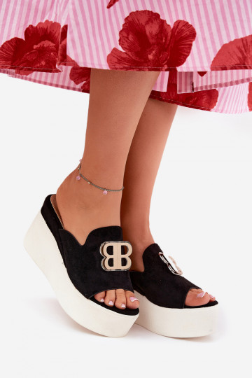 Slippers met platform I Koturnie met ornamenten zInart Tanonea 2