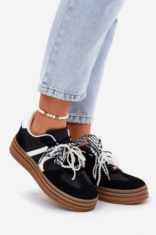Sneakers model schoenen Dames met platform met mooie details zInart Vinness Sneakers model schoenen Dames met platform met mooie details zInart Vinness