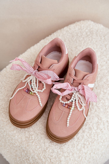 Modelio sneakers met platform en mooie details roze kleur Vinness
