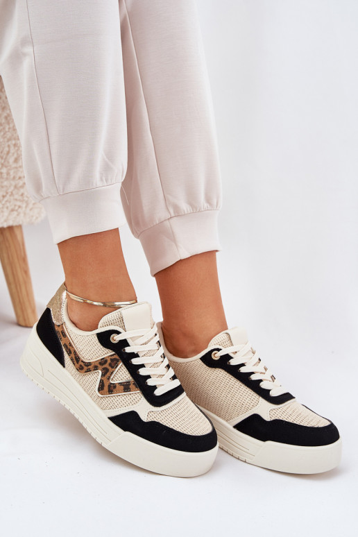 sportschoenen Dames met platform met luipaardbontpatronen zInart Lorori