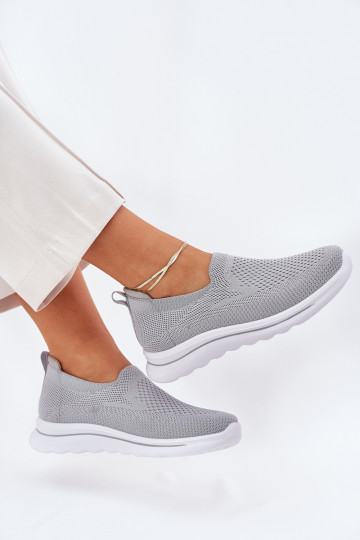 Dames sneakers instapmodel in grijs Adiora