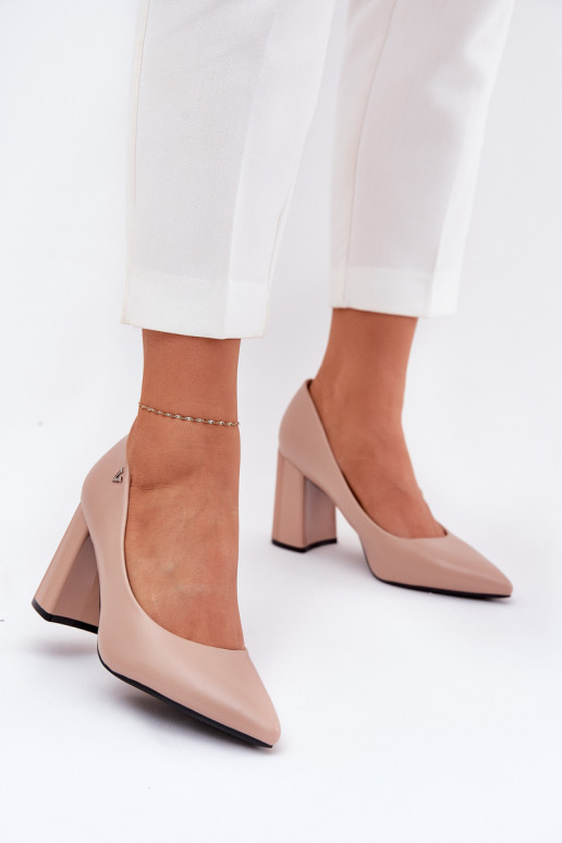 Elegante stijl Schoenen met hakken Vinceza 62220 beige Elegante stijl Schoenen met hakken Vinceza 62220 beige