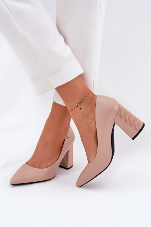 Elegante stijl Schoenen met hakken Vinceza 62220 beige Elegante stijl Schoenen met hakken Vinceza 62220 beige