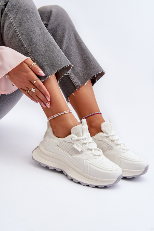 Sneakers model schoenen Dames HI-POLY SYSTEM Big Star NN274A107 Initte kleur Sneakers model schoenen Dames HI-POLY SYSTEM Big Star NN274A107 Initte kleur