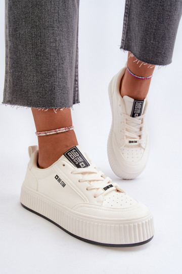 Sneakers model schoenen Dames met platform Big Star NN274254 Initte kleur