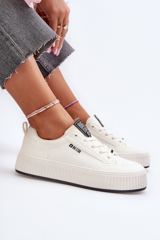 Sneakers model schoenen Dames met platform Big Star NN274254 Initte kleur