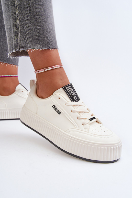 Sneakers model schoenen Dames met platform Big Star NN274254 Initte kleur