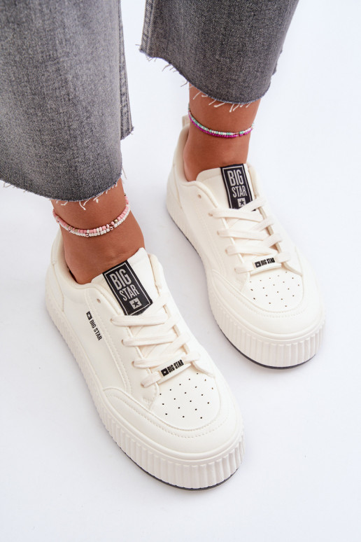 Sneakers model schoenen Dames met platform Big Star NN274254 Initte kleur