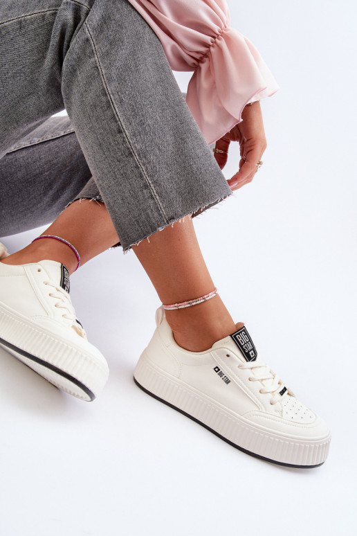 Sneakers model schoenen Dames met platform Big Star NN274254 Initte kleur