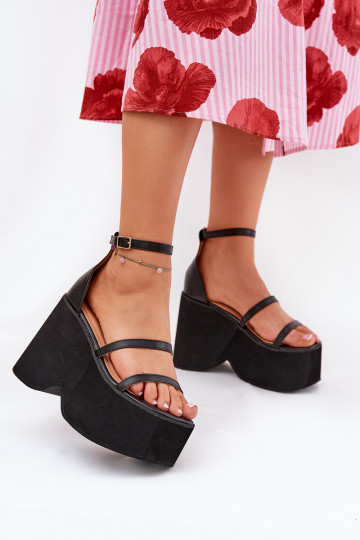 Zazoo 977/L zwarte doorzichtige sandalen 2