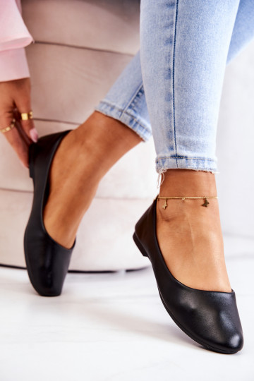 Leer Het klassieke model Ballerinas zInart Stacee