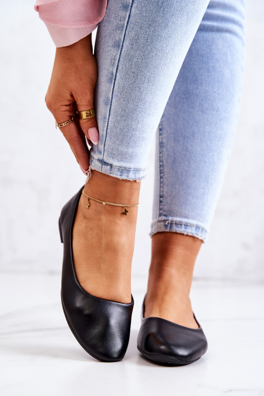 Leer Het klassieke model Ballerinas zInart Stacee