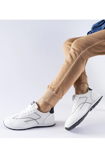Zwart-witte sportieve sneakers Pinarella 2