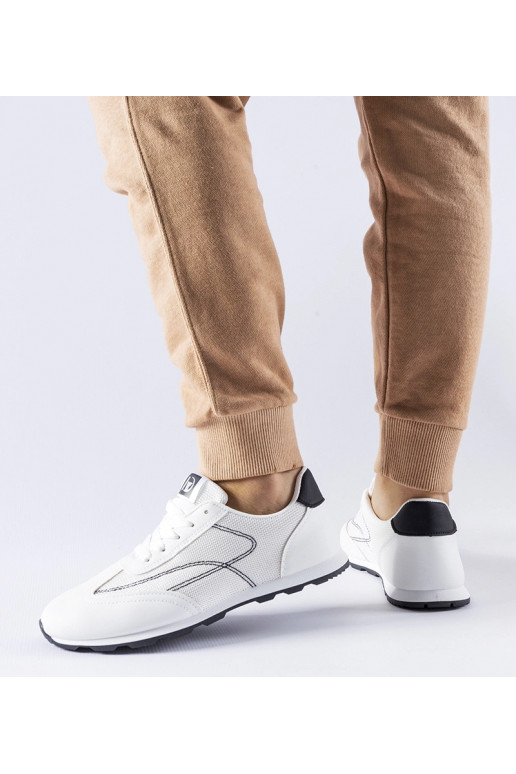 Zwart-witte sportieve sneakers Pinarella